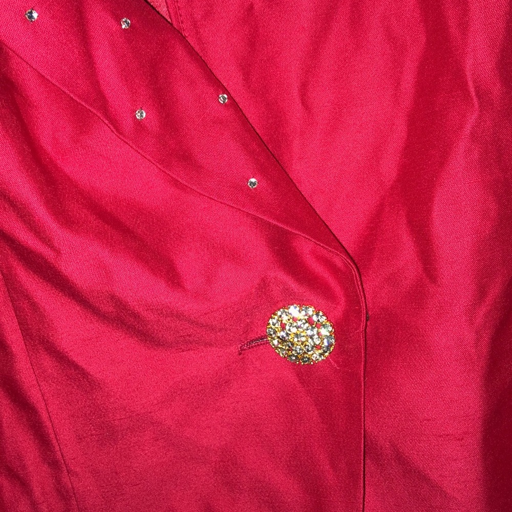 Red formal suit